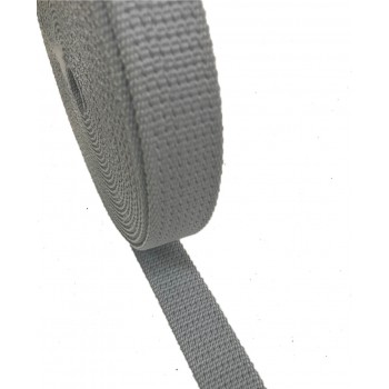 Synthetic webbing  tape in 22mm width and Grey Color 